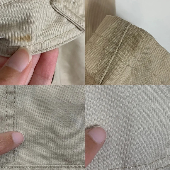 Soia &  Kyo Women’s 100% Cotton Trench Coat Belted Jacked Size Medium (FLAWED) - Picture 11 of 16